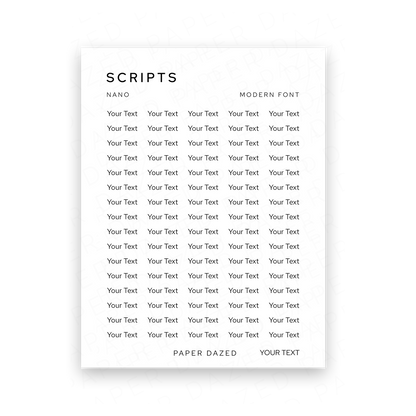 2mm Nano Custom Scripts - MODERN