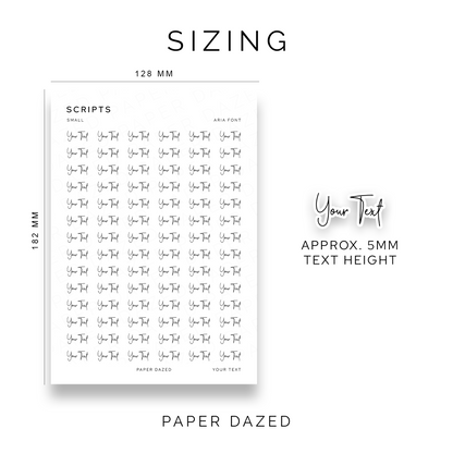5mm Small Custom Scripts - ARIA