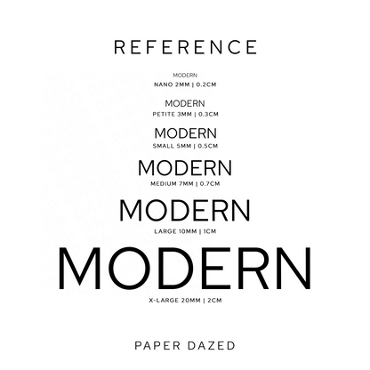 5mm Small Custom Scripts - MODERN