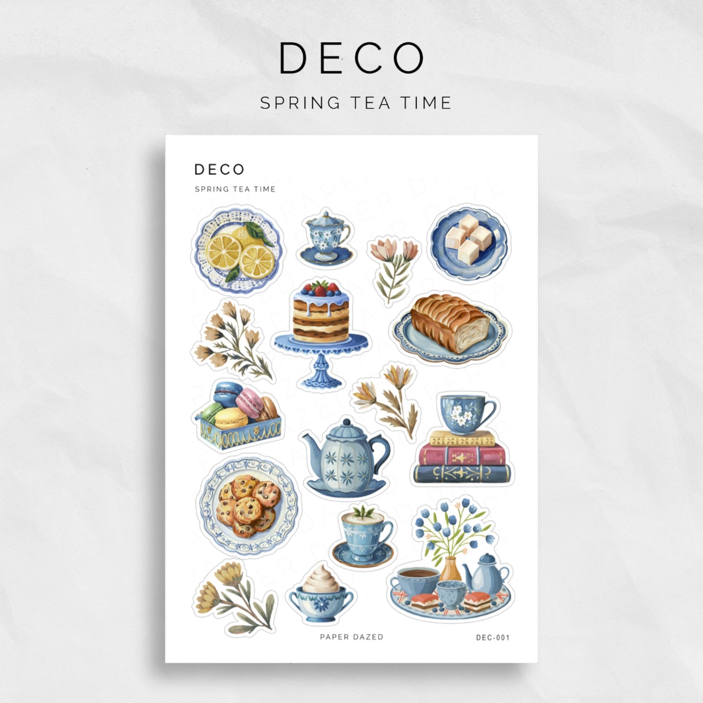 Spring Teatime Stickers