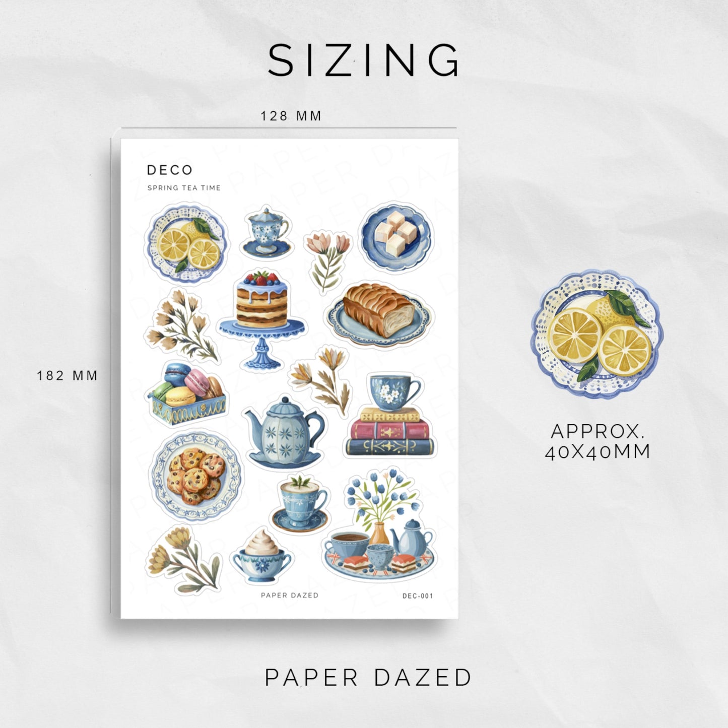 Spring Teatime Stickers