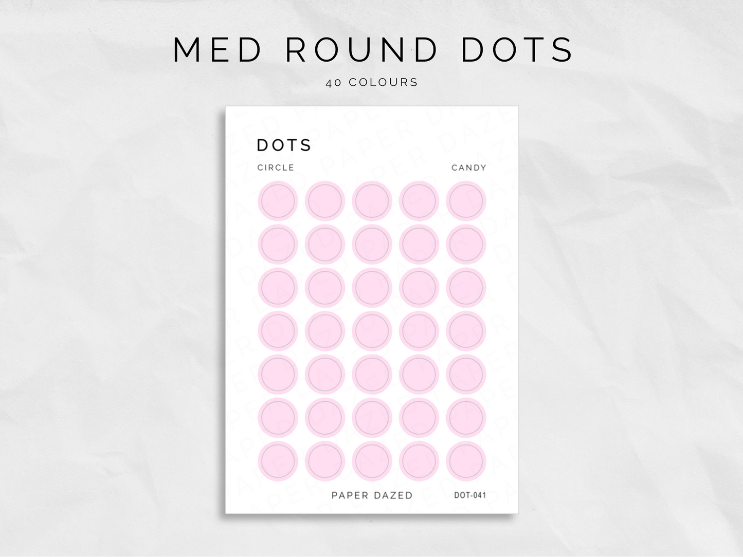 Medium Circle Dot Stickers