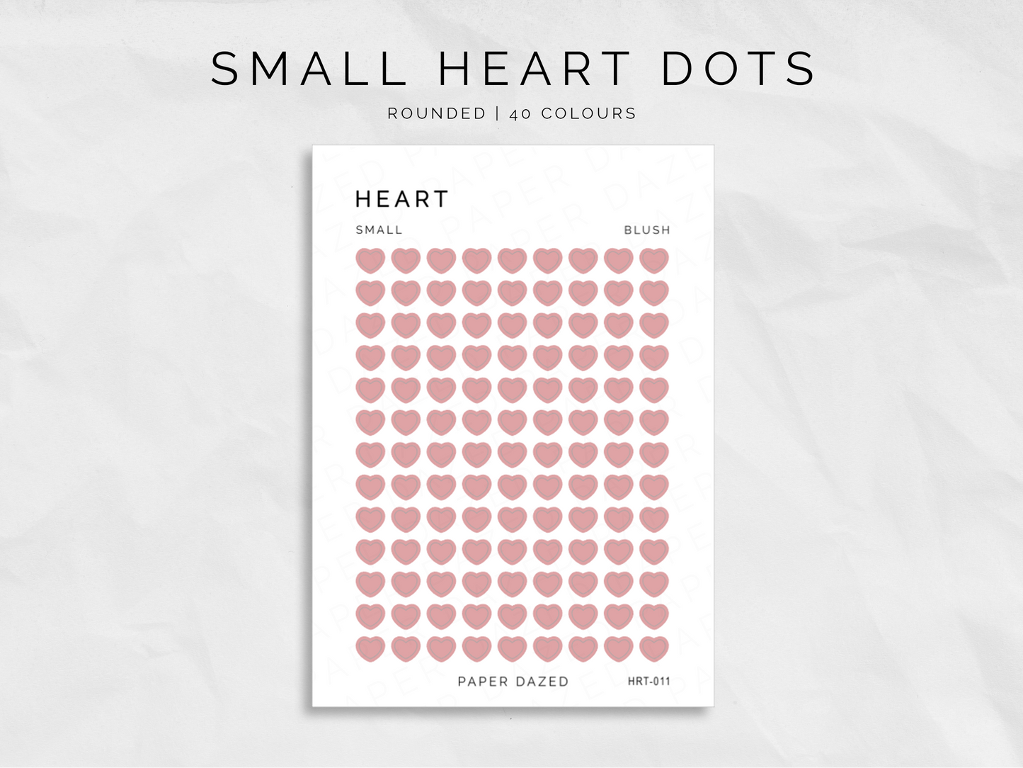 Small Heart Dot Stickers