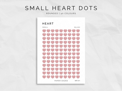 Small Heart Dot Stickers