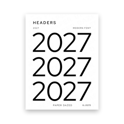2027 Title Sticker - Modern Font