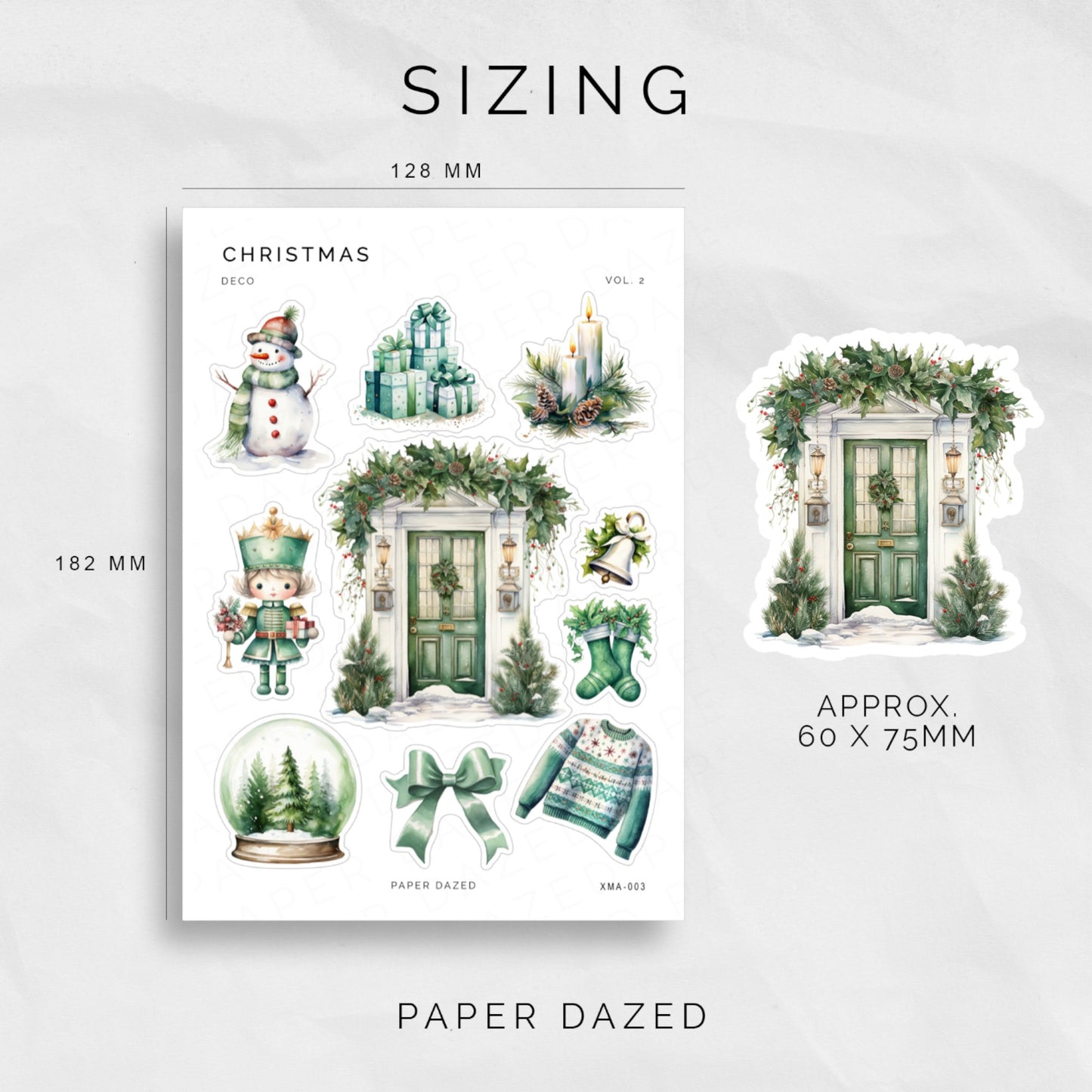 Christmas Deco Vol. 2 Sticker Sheet