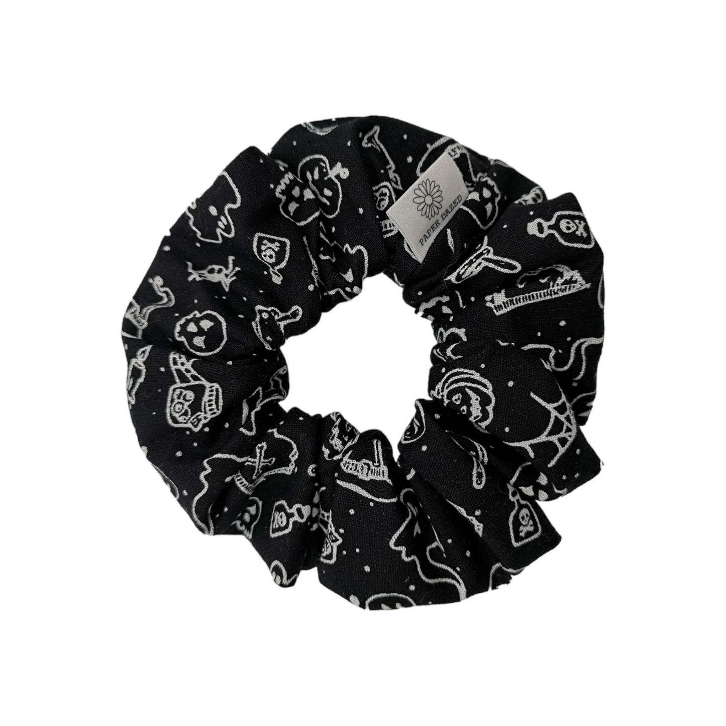 Black Halloween Scrunchie