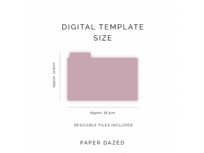 Sticker Storage Dividers With Tabs Template