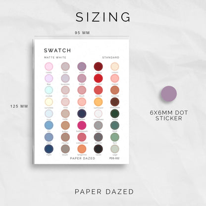 Standard Colour Swatch Stickers