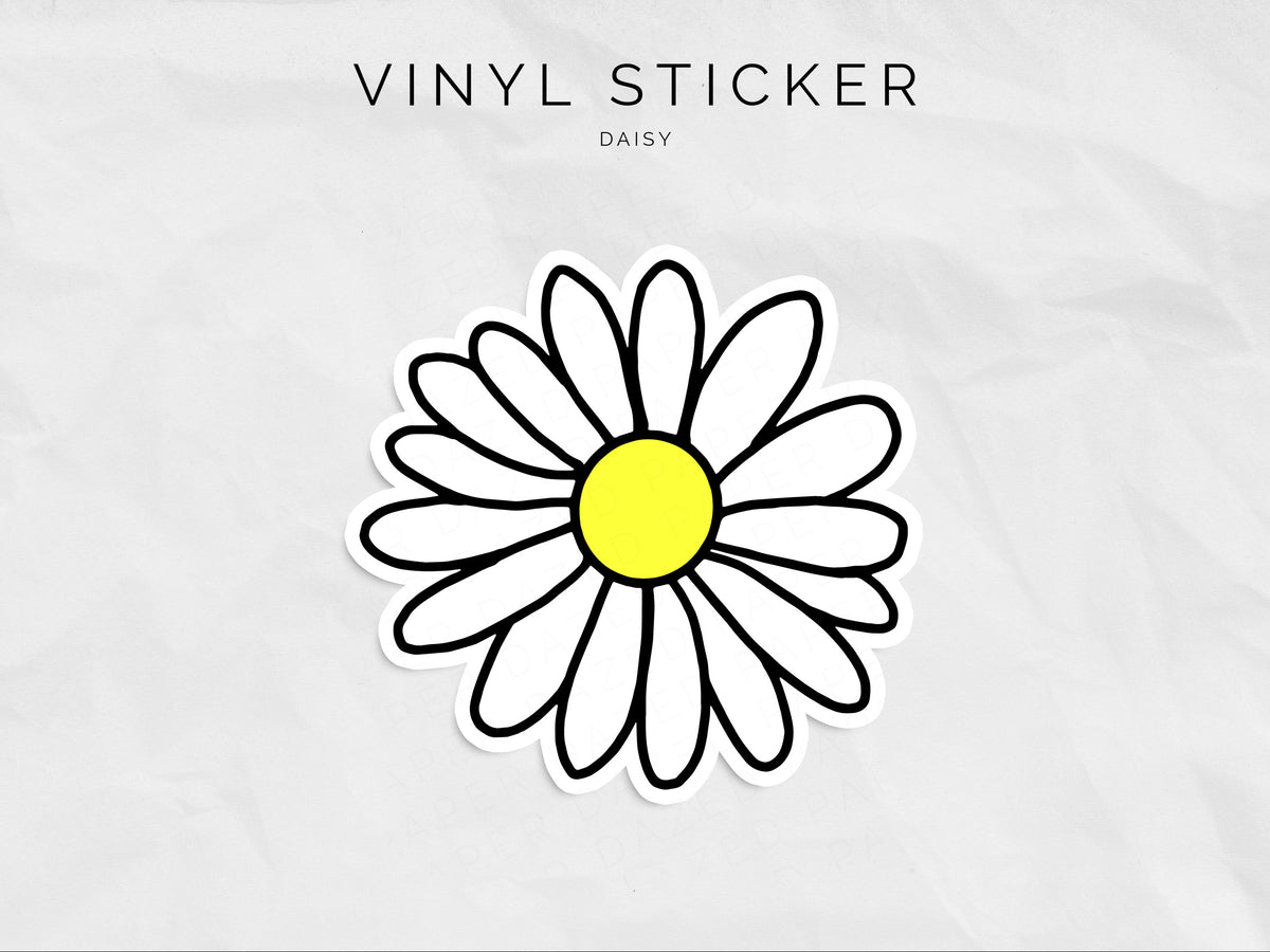 Daisy Rider Sticker Daisy Vinyl Diecut Sticker – Paper Dazed
