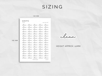 CLEAN Tiny Scripts - MELLOW Font