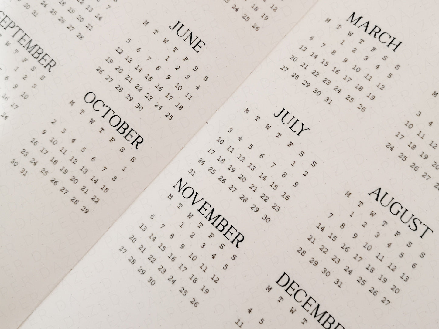 Mini Monthly Scripts -SERIF Font