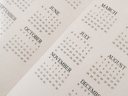 Mini Monthly Scripts -SERIF Font